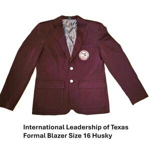 International Leadership of Texas ILTexas ~ Formal Blazer Size 16 Husky